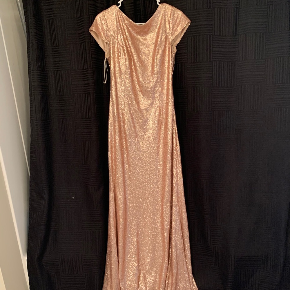 Rose gold formal dress
